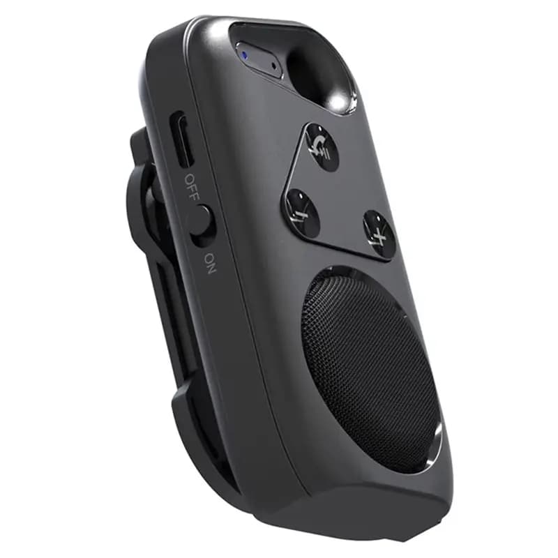 【CARNIVAL】Altoparlante Bluetooth V5.4 Wireless Vivavoce per Visiera Parasole, Kit Auto, Altoparlante Audio Sportivo Compatibile con Musica, Nuovo