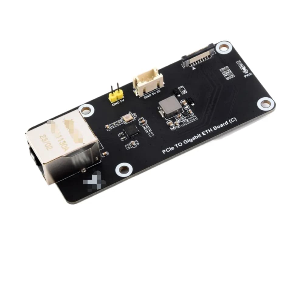 1 scheda adattatore PCIe a Gigabit Ethernet per Raspberry Pi 5, espansione LAN da 1000 Mbps con piastra di montaggio