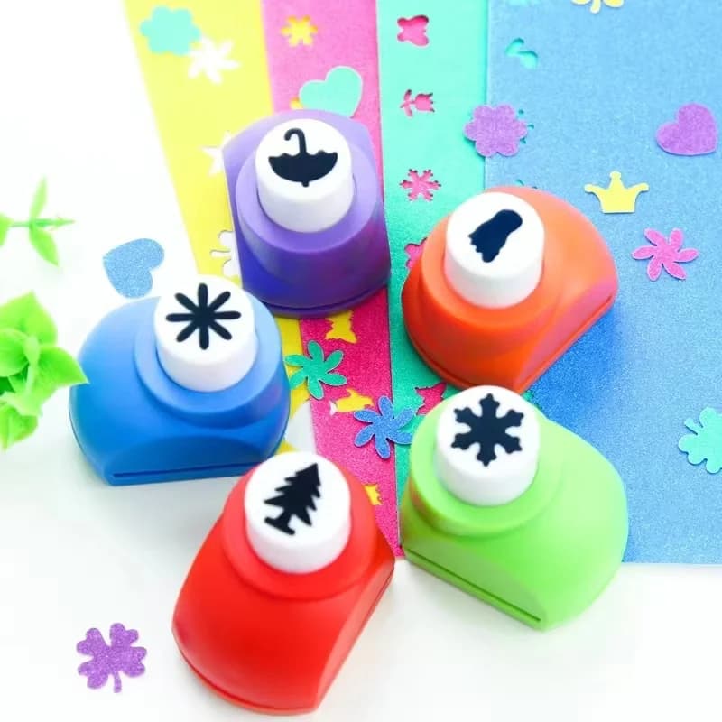 Set di Mini Punzoni da 0,8 cm per Lavorazione Artigianale, Fustelle per Carta, Strumenti per Scrapbooking e Cartoleria Fai-da-Te