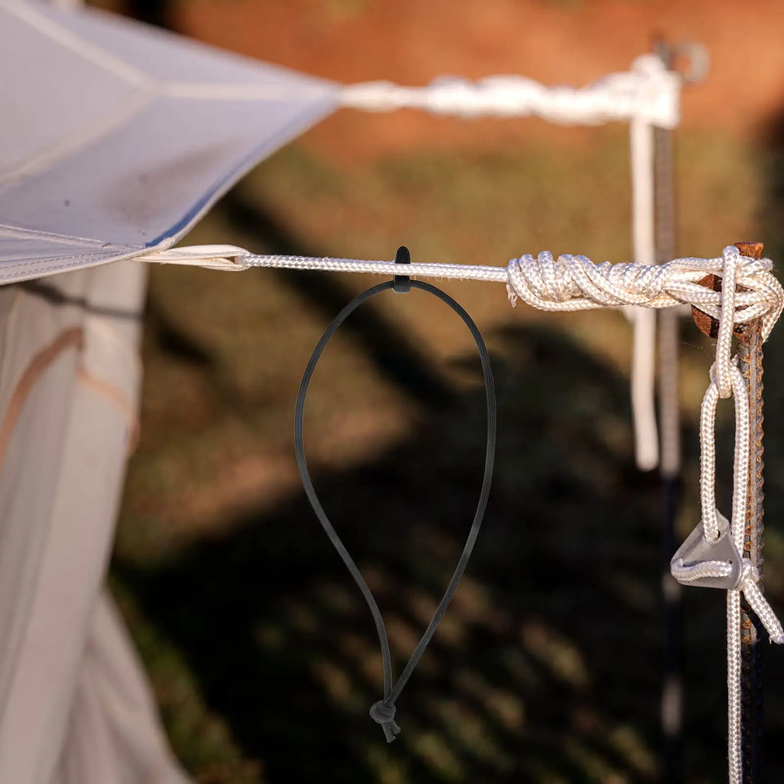 10 Pezzi Cinghie Elastiche Regolabili, Corde Bungee, Organizzatore Cavi, Cinghie con Gancio e Anello Multifunzione per Stoccaggio Attrezzi all'Aperto