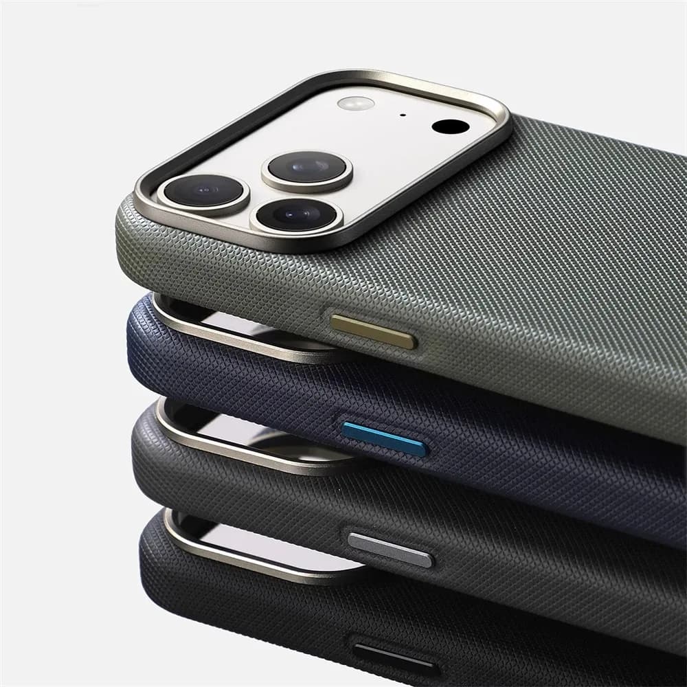 Alloy lens case with leather texture and luxury diamonds for iPhone 17 Pro Max 16 15 14 13, compatible with MagSafe wireless charging accessories