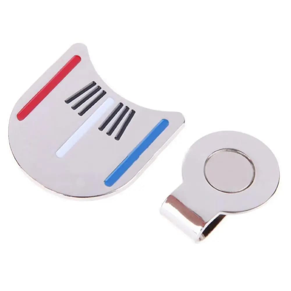 Magnetic Hat Clip Golf Ball Marker Alignment Tool With 360 Degree Adjustable Aiming Aid For Putting Practice