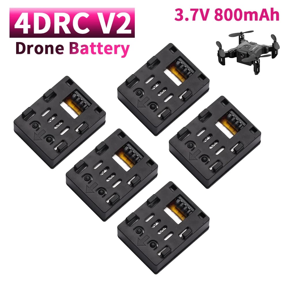 Batteria originale per drone RC 3.7V 4D-V2 per 4DRC V2 Mini quattro accessori per elicotteri Batteria Lipo pieghevole RC 3.7V 800mAh