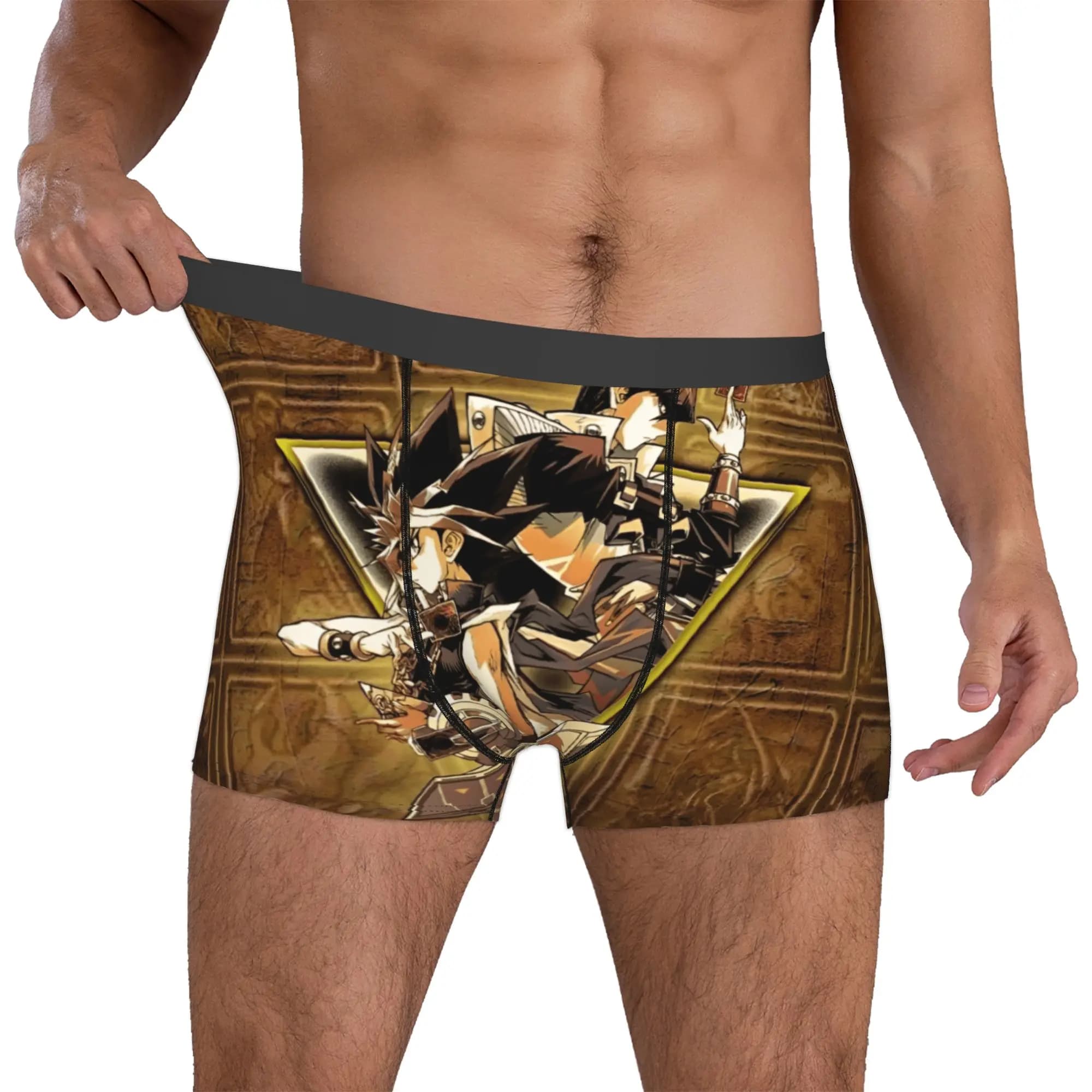 Fashion Y-Yus Gi O-Ohs Boxers Shorts Panties Male Underpants Stretch Manga Seto Kaiba Change Of Heart Briefs Underwear
