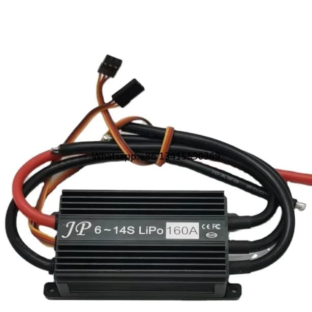JP Hobby 160A ESC 6-14S OPTO Ad Alta Tensione 5.5V 10A BEC RC Jet Aereo 80 90 90mm EDF Aereo FAI DA TE Aerei Robot Pezzi di Ricambio In Metallo