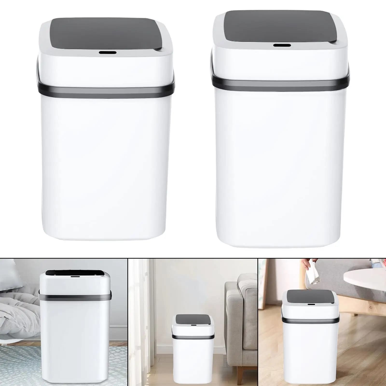 Bidone per il riciclaggio del bidone della spazzatura a induzione intelligente per la toilette della camera da letto della cucina