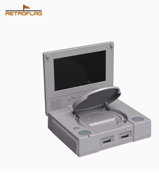 RETROFLAG PiStation Case Raspberry Pi 4 Case with Cooling Fan and 3pcs Heatsinks Pistation LCD Case for Raspberry Pi 4 /Pi 4B
