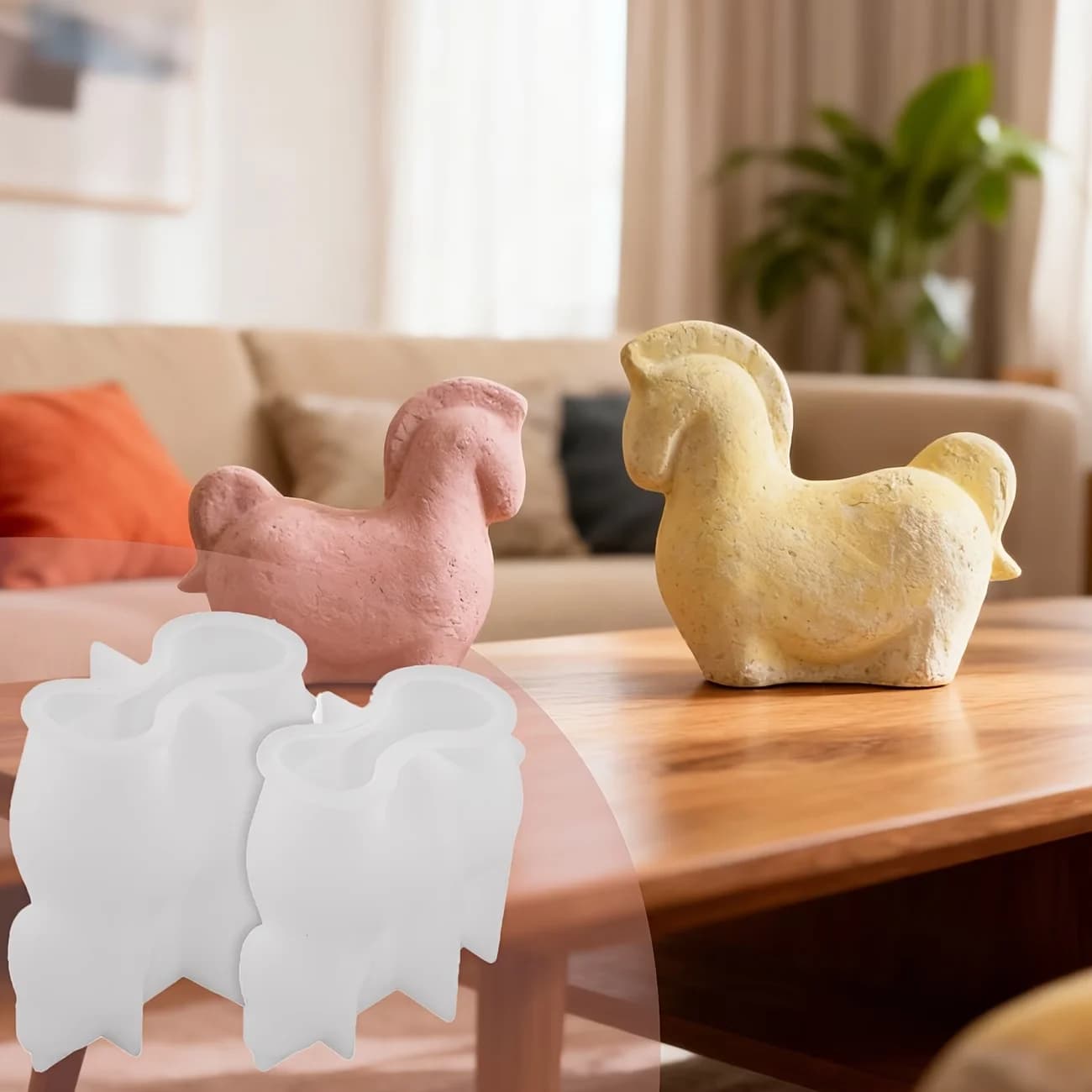 Stampo in Silicone a Forma di Cavallo Stile Nordico per Candele Fai-da-te, Sapone Aromaterapico e Creazioni in Resina, Stampi per Decorazioni Domestiche