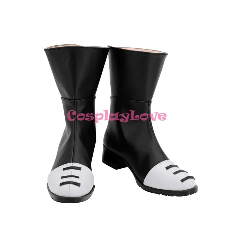 Scarpe cosplay nere Clover Asta su misura Stivali lunghi CosplayLove in pelle per Halloween Natale