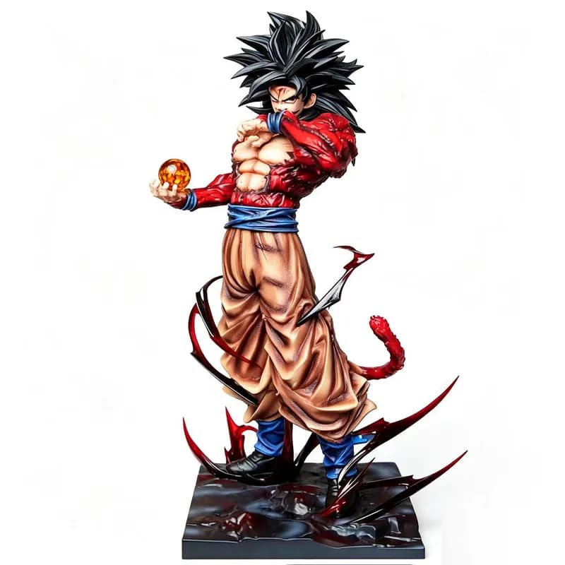 33cm LK Super Saiyan 4 Son Goku Gk Figure Dragon Ball Anime Peripheral Desk Decoration Pvc Collectible Statue Gift Anime Fans