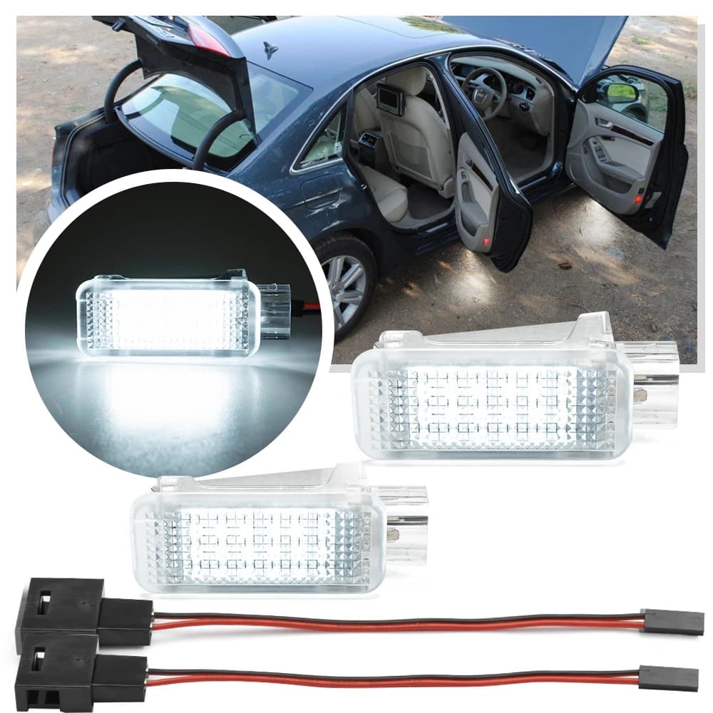 Led Footwell Light Luggage Compartment Glove Box Lamps Interior Door Light For Audi A2 A3 S3 A4 B5 B6 B7 B8 A5 S5 A6 C5 C6 A7 A8