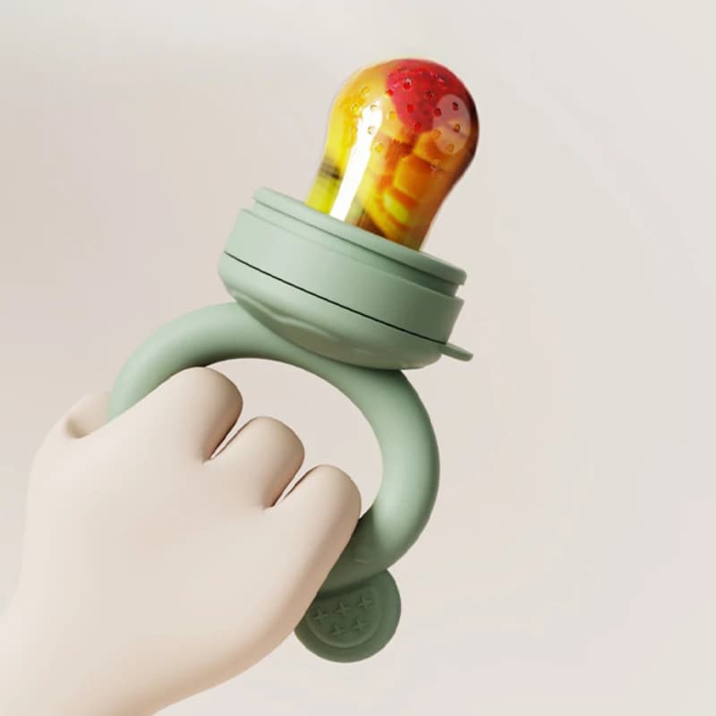 Baby Pacifier Fruit Feeder With Cover Silicone Newborn Nipple Fresh Fruit Food Vegetable Feeding Soother Baby Teether Toys