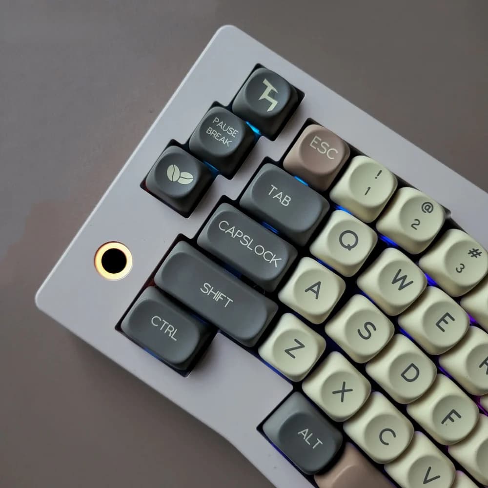 GEFENSI Morandi MOA Keycap Set PBT 128 tasti personalizzati coreano russo per MX Switch 60/84/90/104/108 tastiere meccaniche