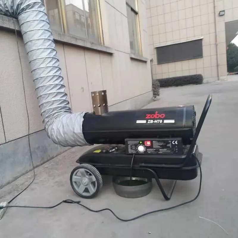Pistola termica Riscaldatori indiretti diesel Serra portatile Riscaldatore d'aria industriale Riscaldatore da costruzione Riscaldamento da officina