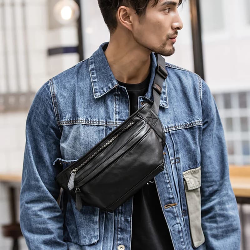 Marsupio da uomo in vera pelle di nuova moda marsupio in pelle marsupio da uomo marsupio marsupio molle marsupio