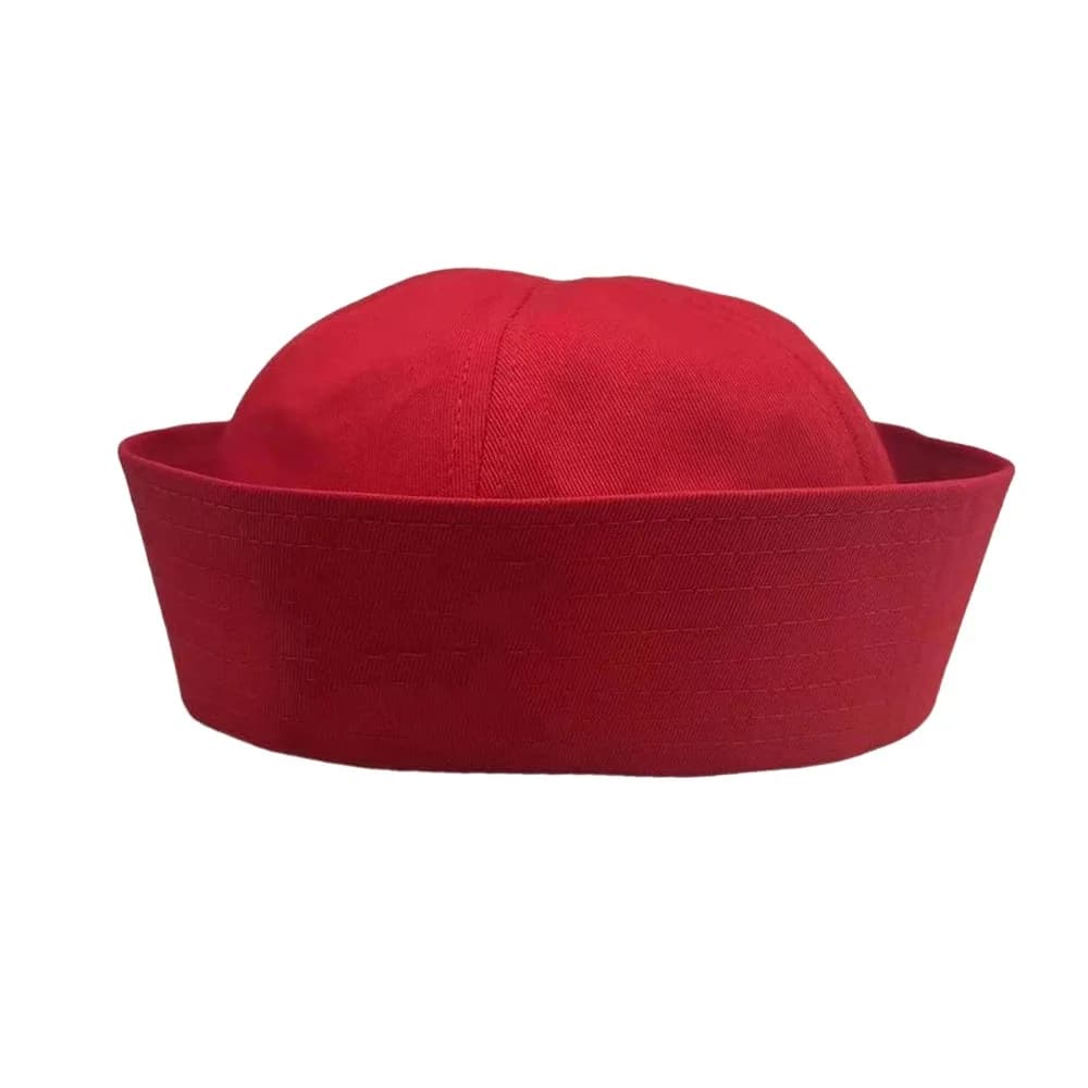 Nuovo Cappello da Marinaio in Cotone, Morbido Senza Visiera, Tinta Unita, per Feste e Spettacoli