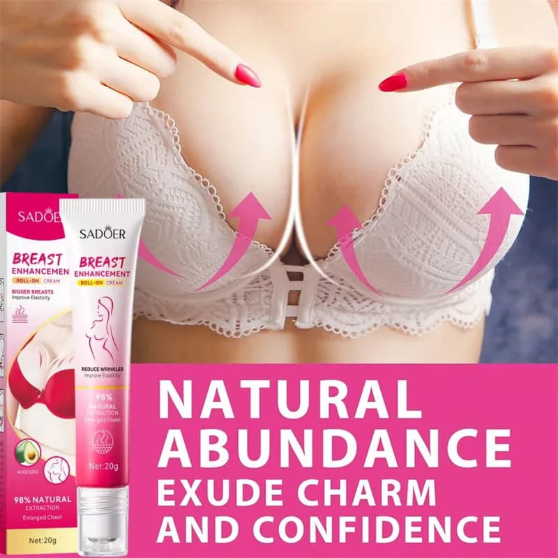 Crema Naturale Idratante e Nutriente per il Seno, Effetto Lifting e Rassodante, Migliora la Pelle Cadente, Prodotto per la Cura del Corpo e del Seno