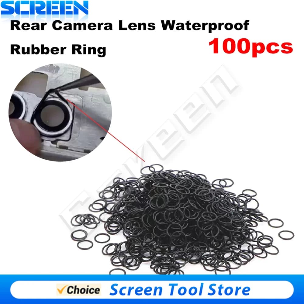 100 pz Guarnizione Impermeabile Posteriore Obiettivo Della Fotocamera Posteriore Slot Anello di Gomma Cerchio Per iPhone X XR XS 11 12 13 mini 14 Pro Max parti di riparazione