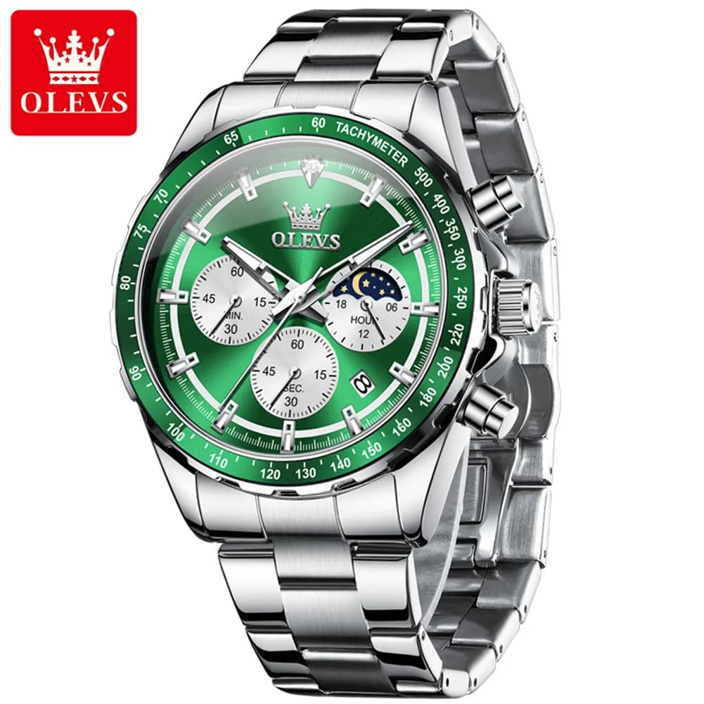 OLEVS Watch Men Top Brand Luxury Quartz Men Watches Waterproof Luminous Leather Role Watch Relogio Masculino