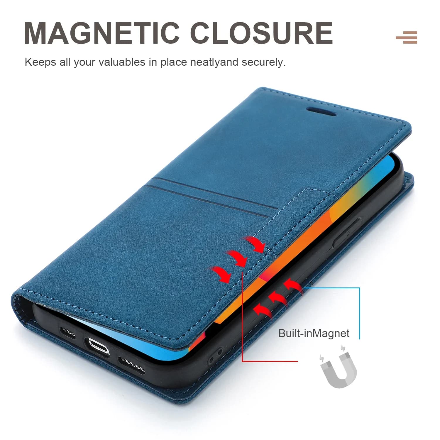 Custodia a portafoglio in pelle per iPhone 17 16 15 14 Pro Max 13 11 12 XS Max XR 16E 8 7 Plus SE Custodia per carte magnetiche