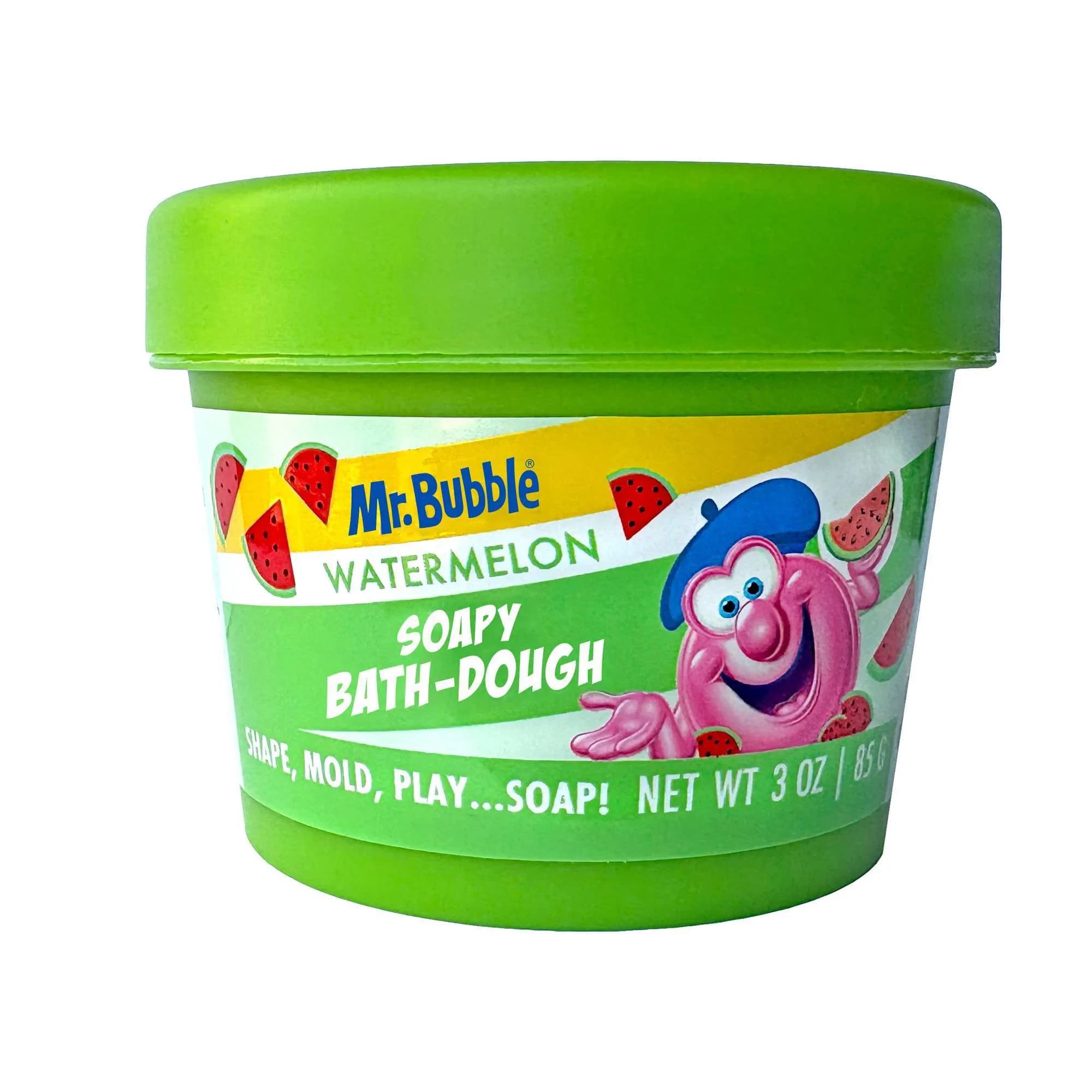 Watermelon Scented Soapy Bath Dough For Kids, Moldable Sensory Bath Toy For Tub Play And Creative Learning