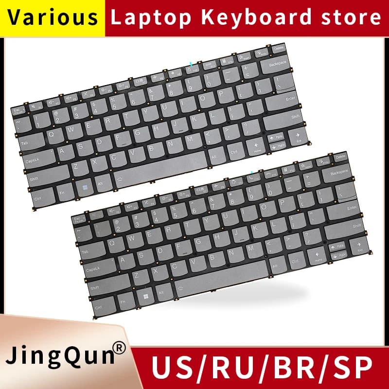 NEW For Lenovo Flex 5 14ABR8 14ALC7 14IAU7 14IRU8 Flex 7 14IAU7 14IRU8 US/Russian BR/Brazil SP/Spain/UK/CH/KR/NE/German Keyboard