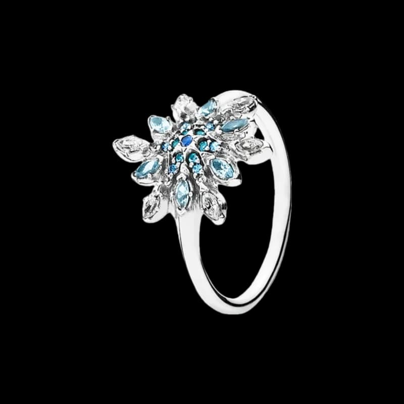 S925 Silver Love Diamond Couple Matching Rings Light Luxury Purple Floral Design Promise Jewelry for Women