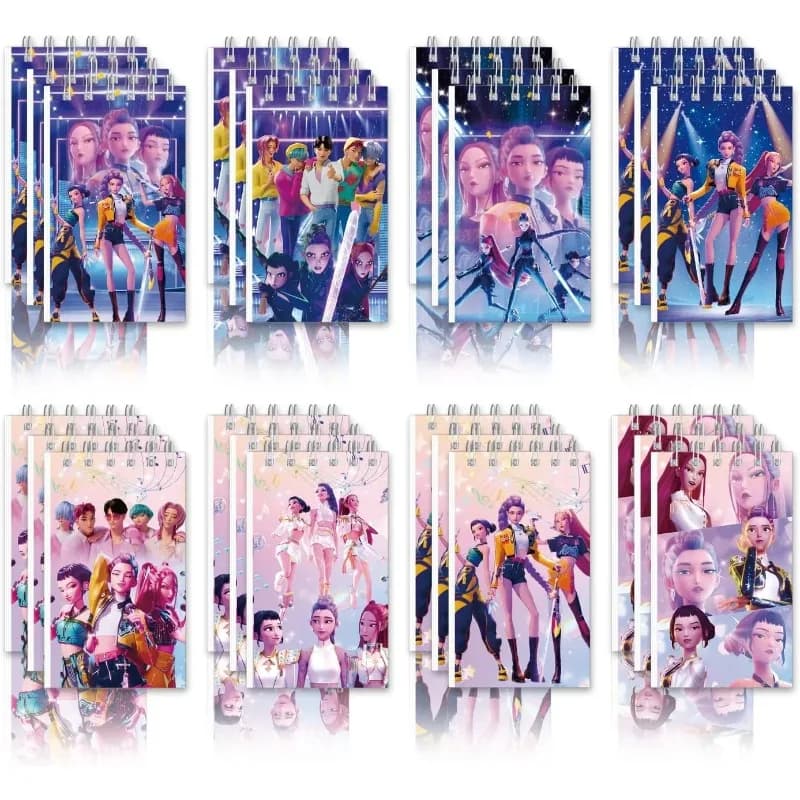 10 Pezzi Popolari Quaderni a Tema KPOP Witch Hunt, Libro Regalo per Bambini, Decorazione per le Feste