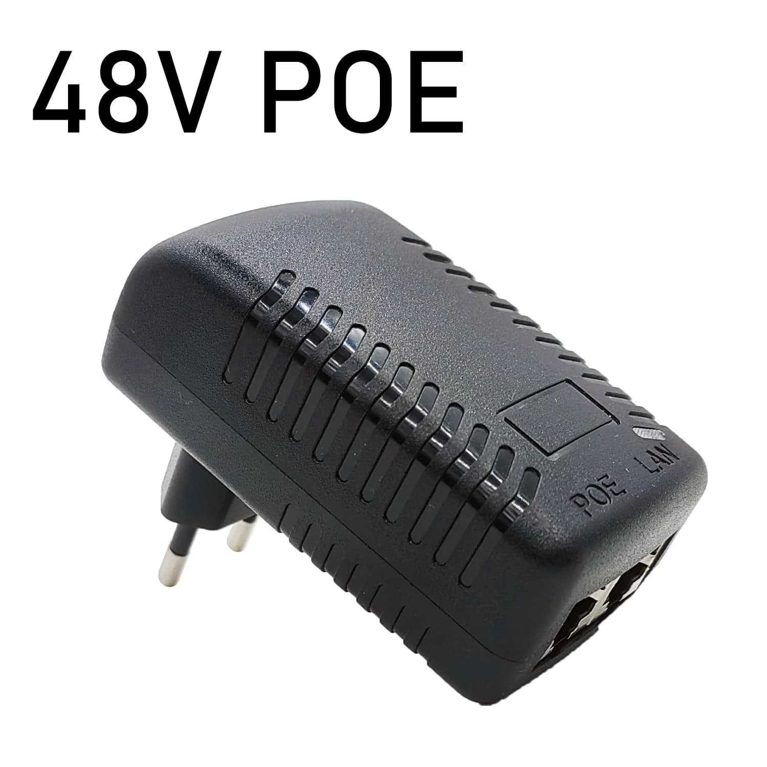 Alimentatore POE per Videosorveglianza CCTV 48V 0.5A Spina EU/US per Iniettore Ethernet Telecamera IP NVR Router Switch POE