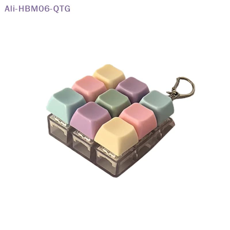 [New] New 1/4/5/9 Keys Mechanical Keyboard Axis Tester Button Keycap Keychain Keyboard Keychain Finger Keyboard Caps