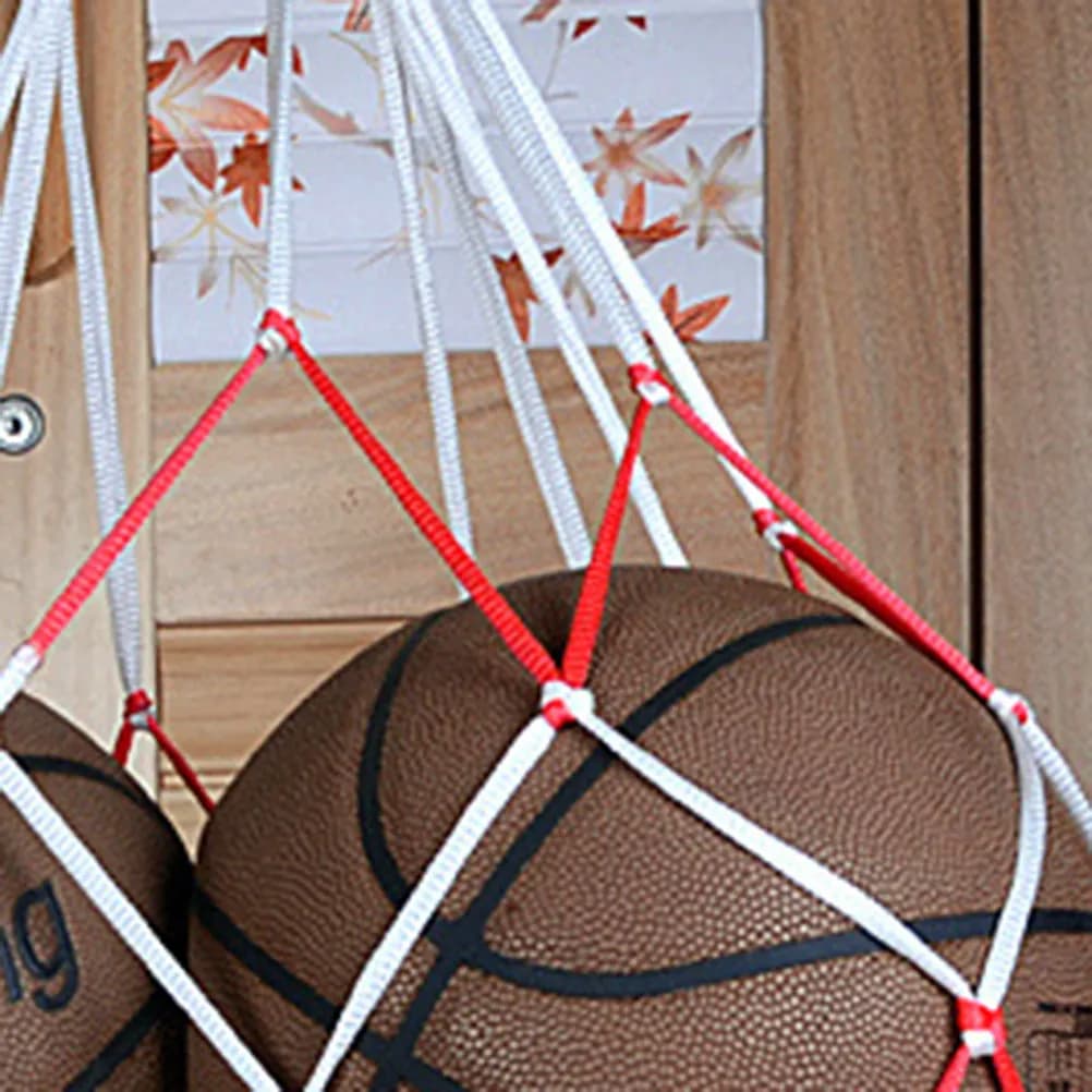 Borsa Premium per Palloni, Grande Rete a Maglia per Conservazione di Palloni da Basket, Calcio, Pallavolo, Chiusura con Cordoncino per 10 Palloni