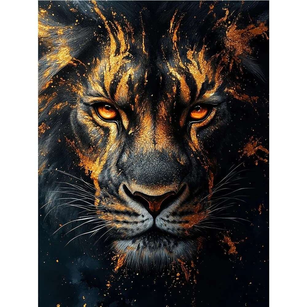 Ferocious Lion Animal 500/1000/1200/2000 PCS Jigsaw Puzzles Family Activity Games for Gameroom Bedroom Gifts Home Decor