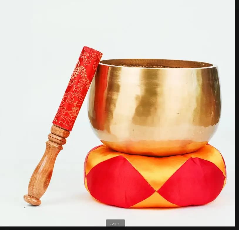 Handmade Copper Bowl Tibetan Singing Set Yoga Meditate Buddha Sound Bowls Practice Temple Buddhist Supplies