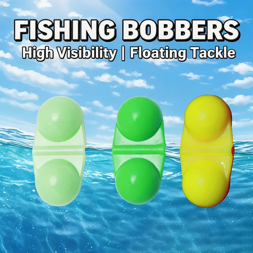 50 Pezzi Campanelli da Pesca in Plastica con Perline di Collegamento, Accessori Portatili per la Pesca a Spinning per Pescatori