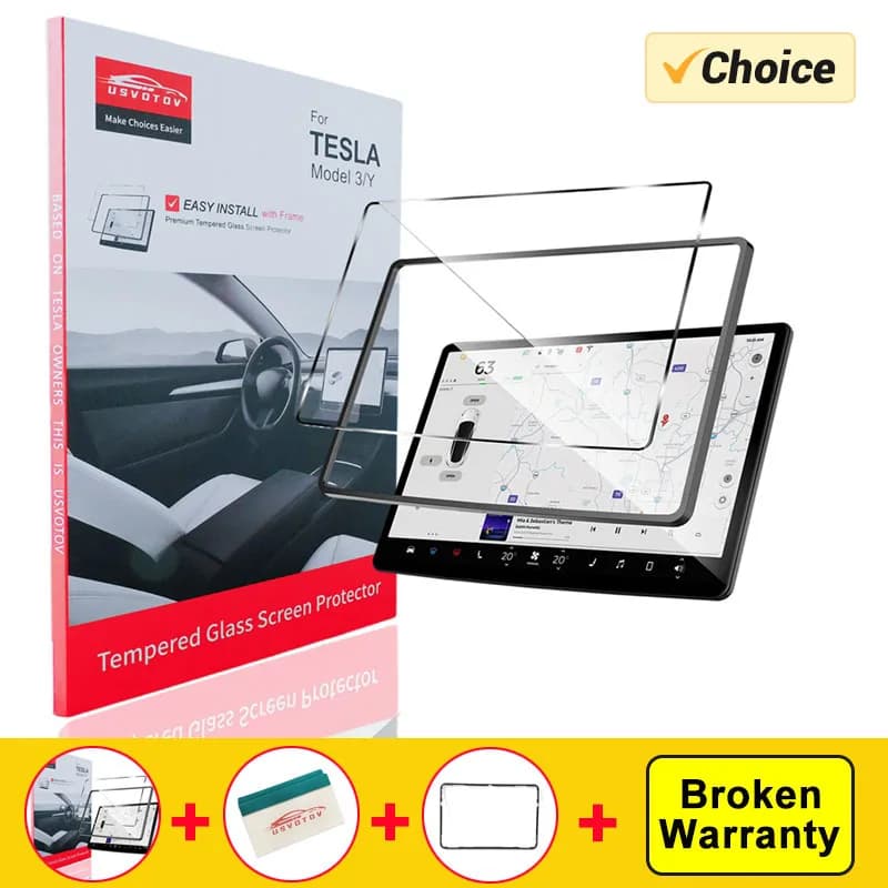 Proteggi schermo in vetro temperato opaco HD per Tesla Nuovo modello Y Juniper Launch 2025 Modello 3 Accessori Highland Display Pellicola 9H