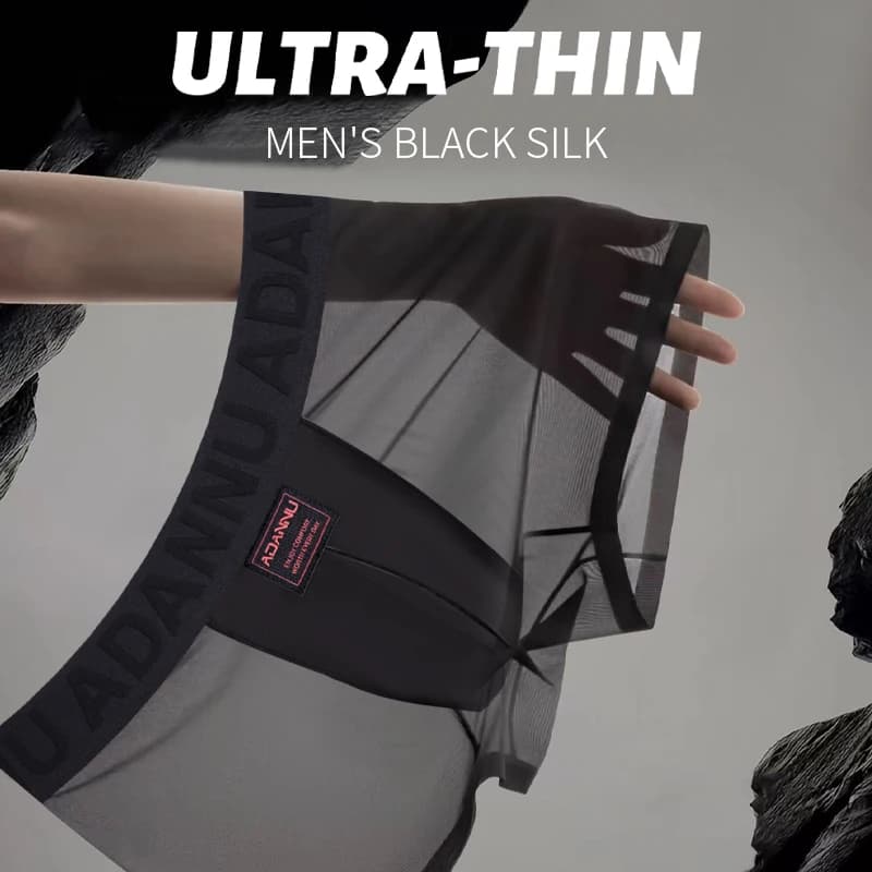 CMENIN 1/3Pcs Ultra-thin Men Underwear Transparent Large Crotch Pouch Mens Underpants Breathable Mesh Bikini Man Boxer Shorts