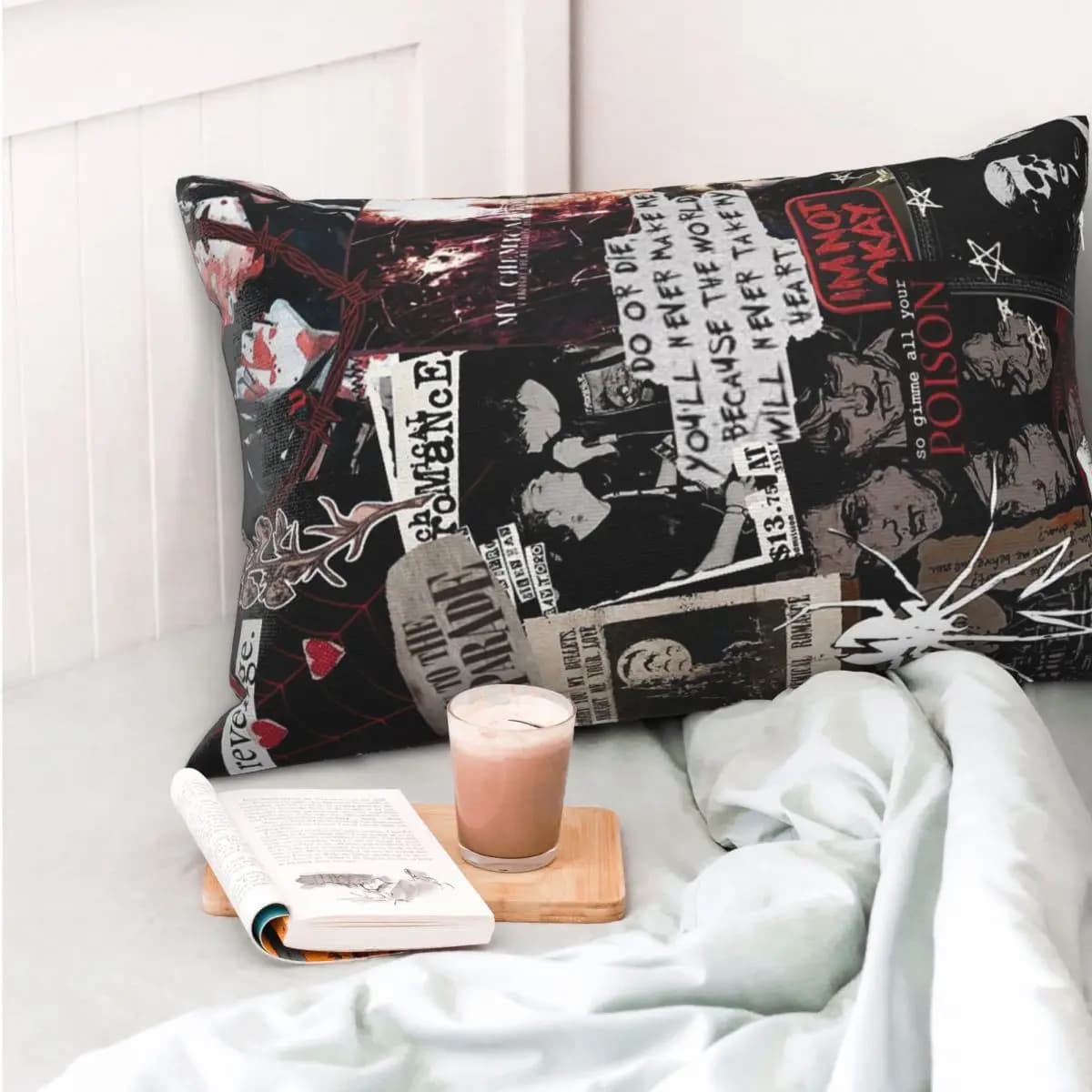 My Chemical Romance Federa rettangolare Federa per cuscino Decorativa Camera da letto Letto Comfort per la casa Cuscino da tiro