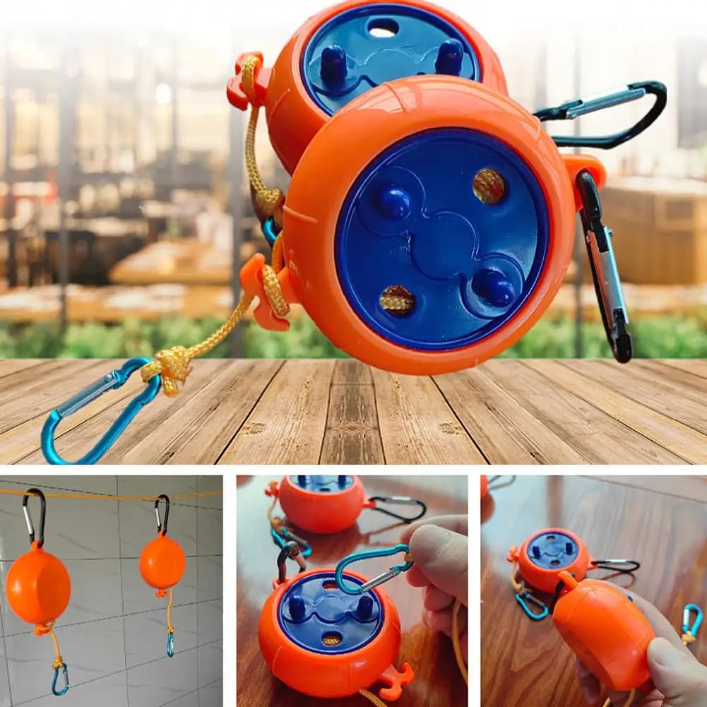 8 m retractable stretcher, portable stretcher, windproof rope, camping, house, laundry, E9P7