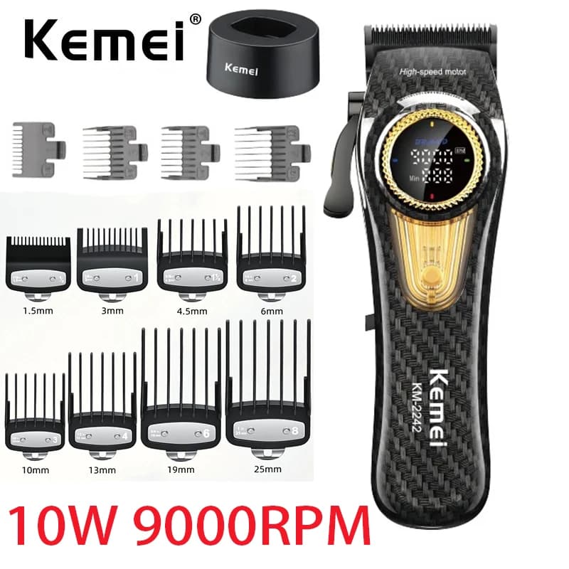 Kemei 2242 Professional Battery Haircut Barbiere Electric Haircut Rechargeable Haircut for Men