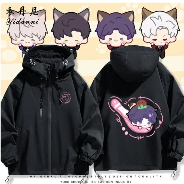 Japanese Anime Love and Deepspace Sylus Hooded Hoodie Cosplay Autumn Winter Men Women Coat Loose Jacket Tops Gifts YDN