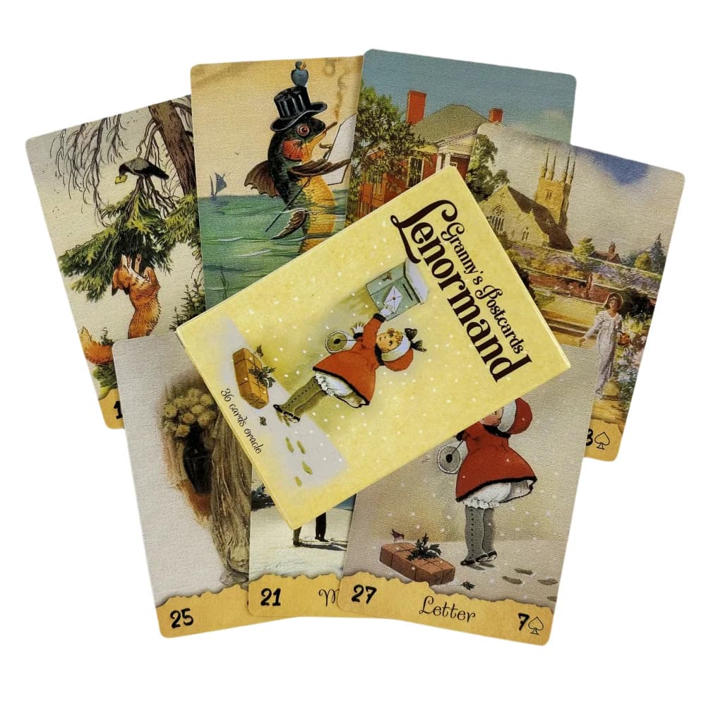 Cartoline Lenormand Oracle Cards mazzo di divinazione dei tarocchi English Vision Edition gioco da tavolo per la festa