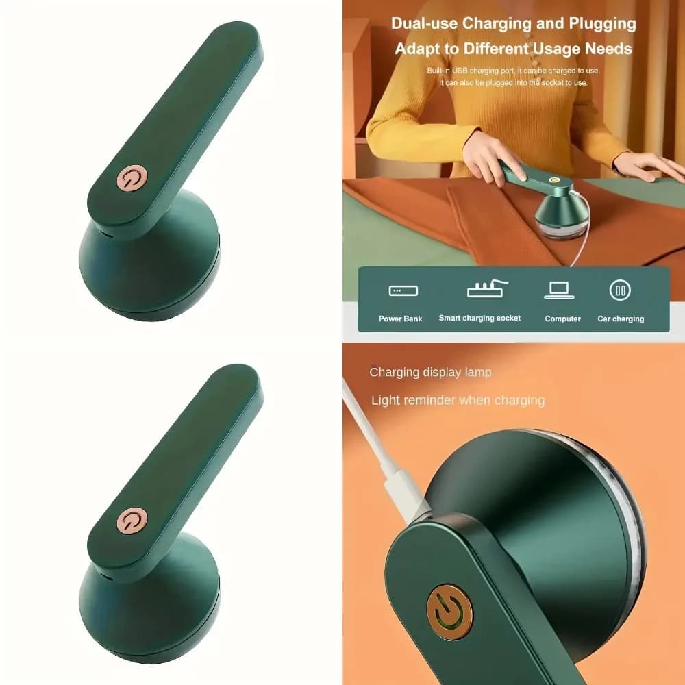 Rasoio per tessuti ricaricabile tramite USB: potente trimmer portatile per palle di pelo, efficiente dispositivo di rimozione del maglione e della lana, ideale per l'uso