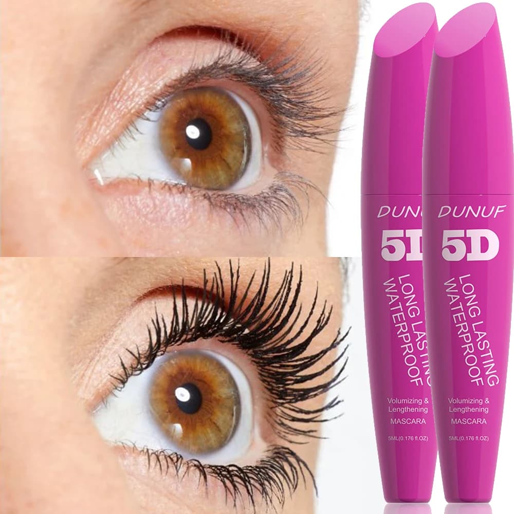 Waterproof 5D Thickness Silk Fiber Eyelash Mascara Long Life For Eyelash Extension Tool for Black Female Eyelashes Makeup