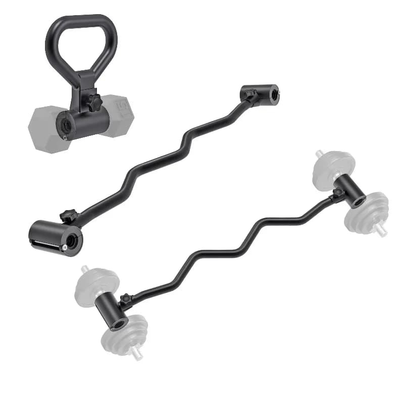 Kettlebell barbell set with wholesale iron handlebars - Home gym equipment for weight lifting exercises and full body strength training