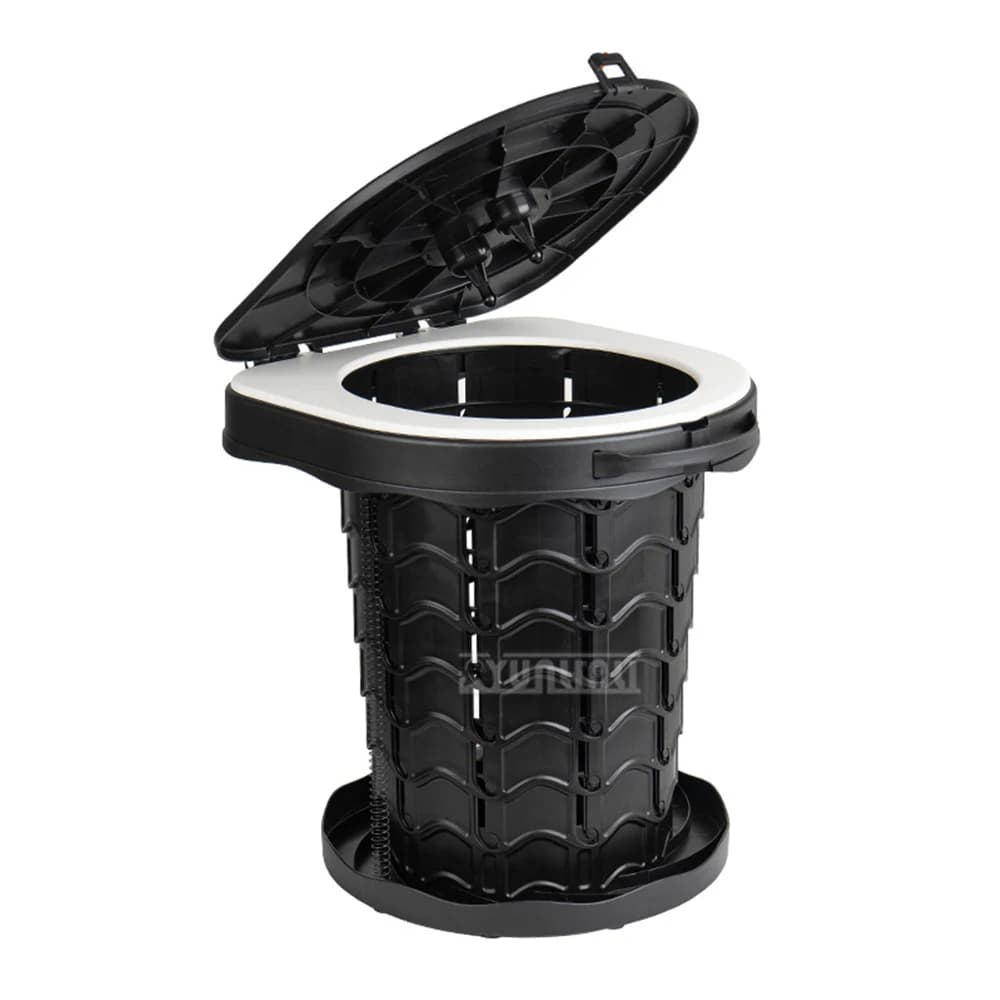 WC Portatile da Campeggio, Toilette Pieghevole per Camper, Auto e Emergenze