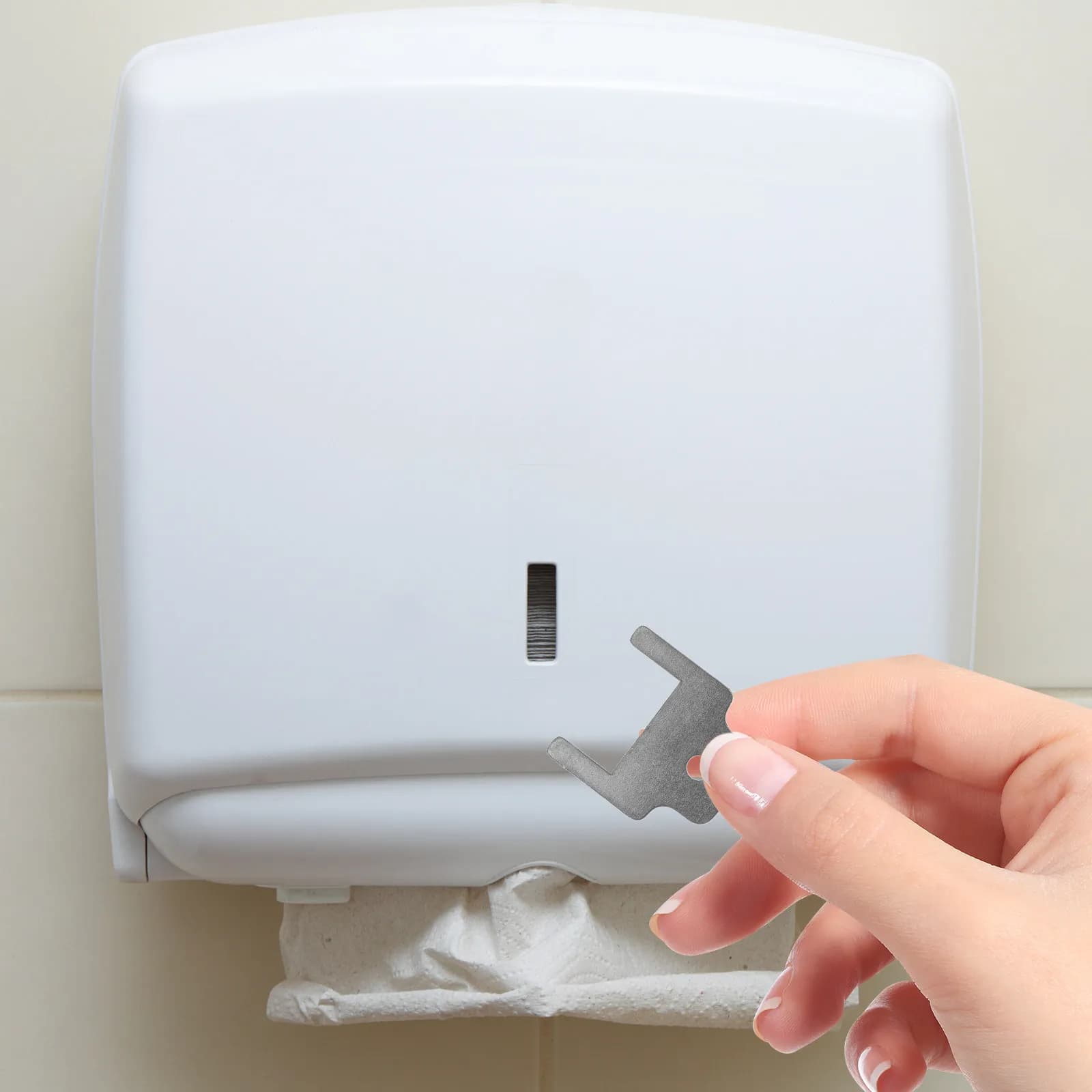 Dispenser Universale in Metallo per Rotoli di Carta Igienica, Porta Rotolo Commerciale per Uffici, Hotel, Centri Commerciali, Rotoli Grandi
