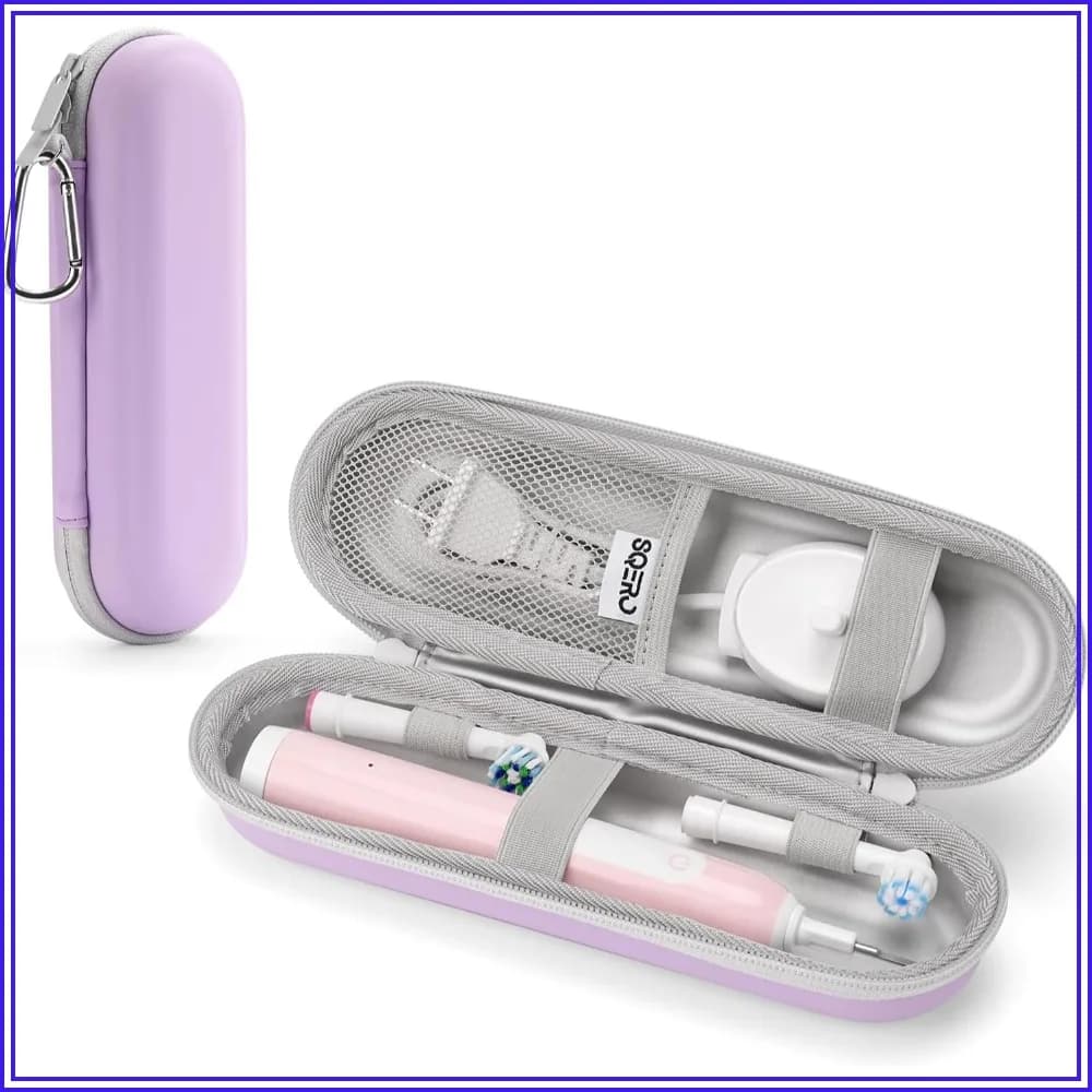 Universal Travel Case for Oral-B Electric Brushes and Philips Sonicare, Waterproof PU Rigid Case for Heads and Accessories