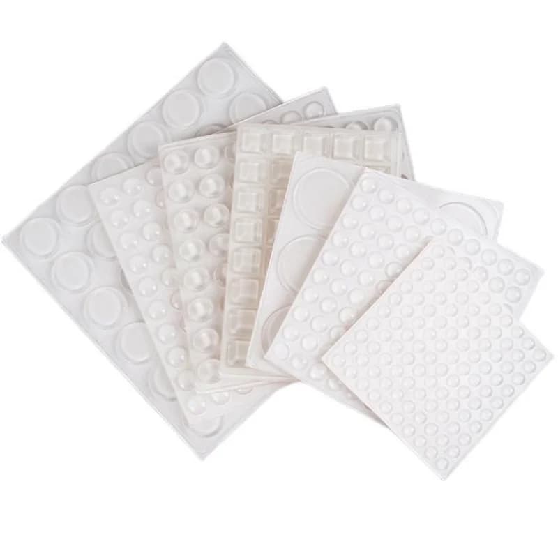 1 foglio morbido Silicone fermaporta paraurti adesivi muti protezione della parete marmitta Pad tampone in gomma Hardware paraurti tappetino da parete