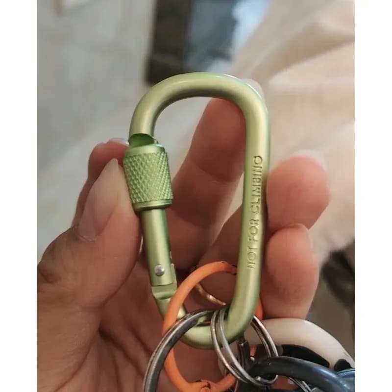 Thickened D Ring Carabiners Durable Practical Structure Perfect for Outdoor Activities Camping Hiking and Equipment Use