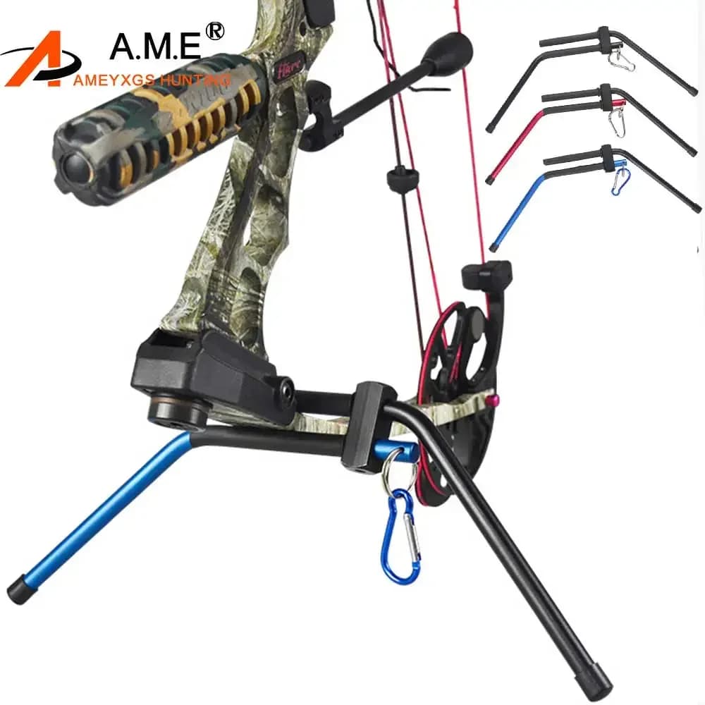 1pc supporto per arco composto per tiro con l'arco supporto per arco in lega di alluminio supporto per arco composto rimovibile supporti per tiro da caccia